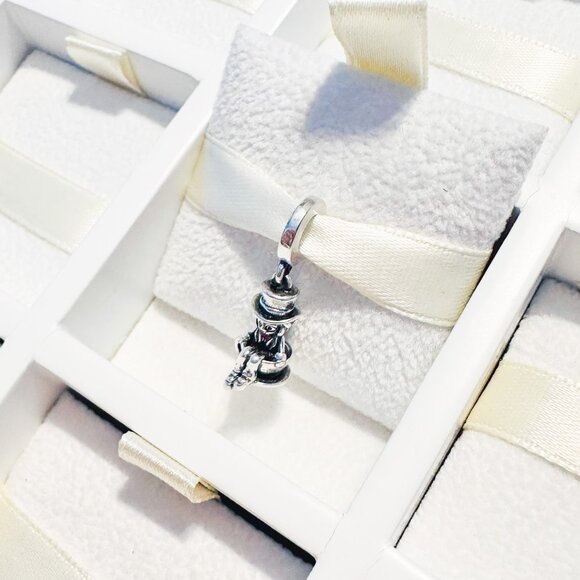 925 Sterling Silver Alice In Wonderland Mad Hatter Dangle Charm Fits Pandora - Picture 2 of 8